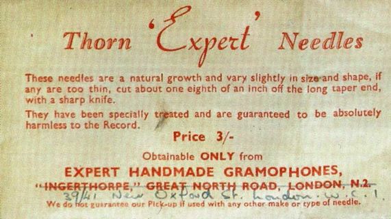 Expert Gramophone Needles